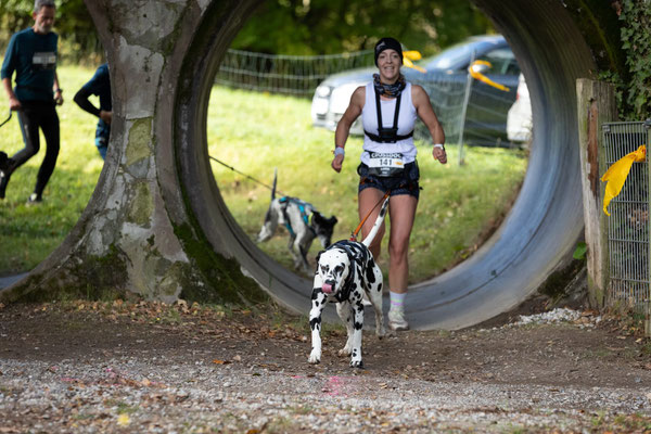 Ordaliti`s Gismo +/+ aka Oreo mit Frauchen auf dem G% lauf zweiter Platz trotz kaputten Bändern bei Frauchen...22.10.2023...wahnsinn..