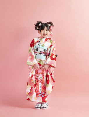 七五三のお祝いに記念写真