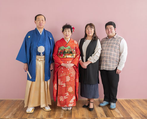 喜寿のお祝いに思い出の振袖で撮影