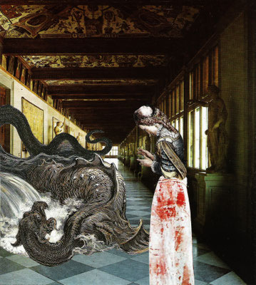 L'animal blessé, 2012, collage (collection particulière)