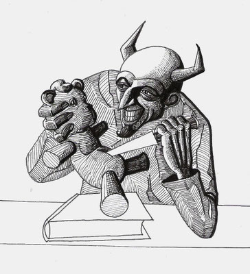 Les détails sont dans le diable, 2011, stylo et encre sur papier