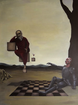 Le mystère des étendues, 2015, acrylique sur toile, 130 x 97 cm