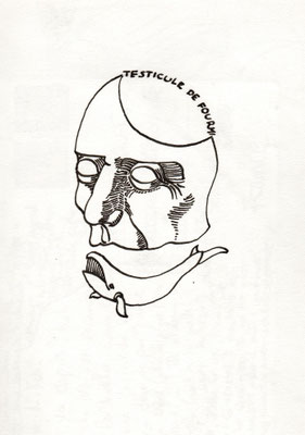 "Testicule de fourmis", 2009, stylo et encre sur papier