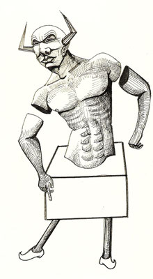 Diablerie, 2010, stylo et encre sur papier