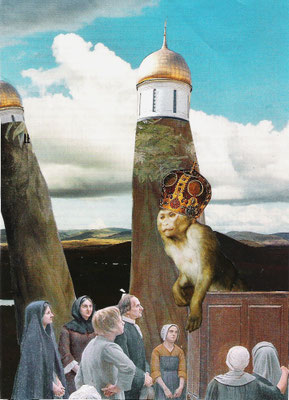 Le prêche, 2011, collage (collection particulière)