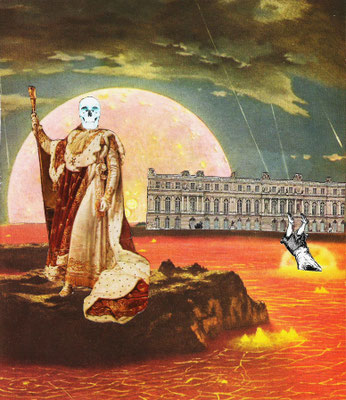Le triomphe du monarque, 2008, collage