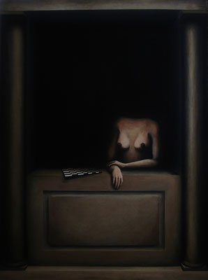 La fenêtre, 2012, acrylique sur toile, 81 x 60 cm