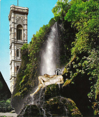 Le chien tranquille, 2013, collage