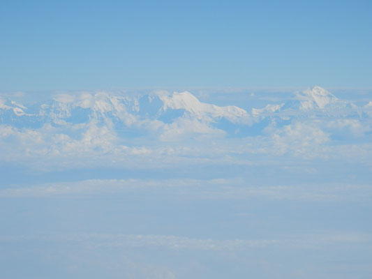 Kali Gandaki aus dem Flugzeug gesehen