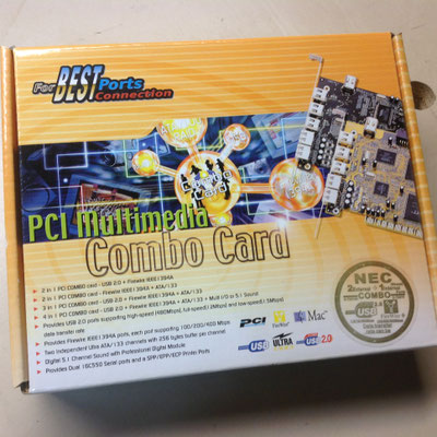 PCI Karte für USB und FireWire  für Mac oder WIN 10.00