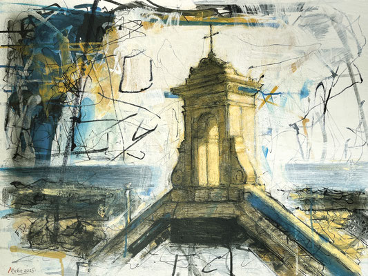 Landschaft in Kalabrien XI  ´25 / 51 x 68  Private Collection Wien