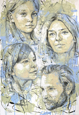 Familienportrait  `26 / 128 x 88  Private collection near Munich