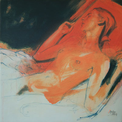 Variation über Sunshine (Etüde.15)  ´23 / 50 x 50  Private collection Munich