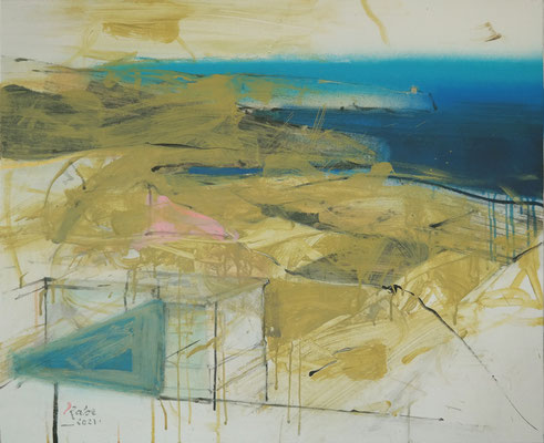Landschaft in Kalabrien III, Neufassung  '21 / 75 x 92   Private collection near Ludwigshafen