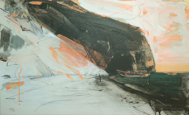 Landschaft in Kalabrien X  `22 / 50 x 82   Private collection near Bonn
