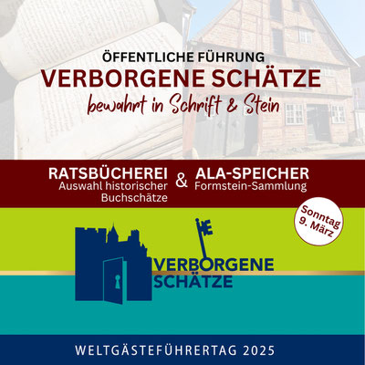 Führung verborgene Schätze - bewahrt in Schrift und Stein
