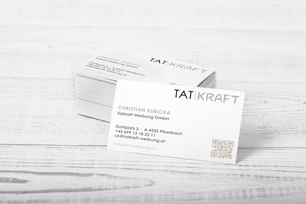 Visitenkarten – Tatkraft Werbung GmbH