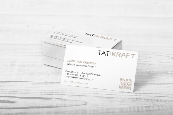Visitenkarten – Tatkraft Werbung GmbH