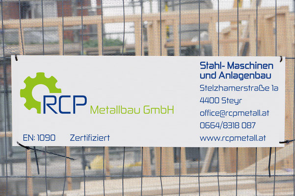 Baustellentafel – RCP Metallbau GmbH