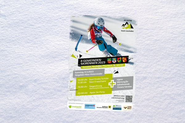 Ski Racing Team Neuhofen - Gestaltung Flyer 4-Gemeinden-Skitag