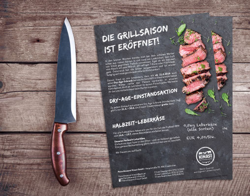 Flyer – Fleischhauerei Kinast