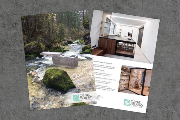 Casa Sasso - Flyergestaltung