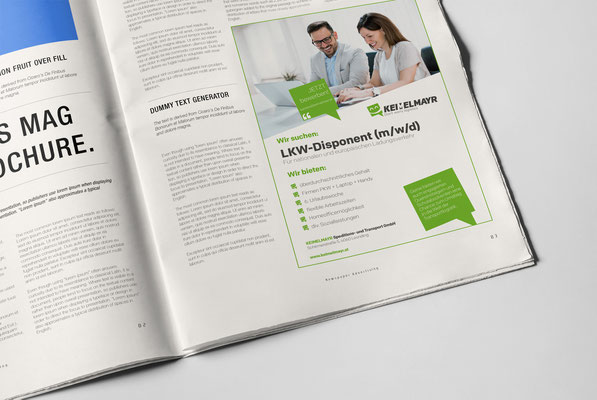 Zeitungsinserat – Employer Branding – Keimelmayr