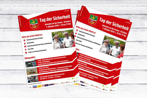 Flyer Tag der Sicherheit – Gemeinde Kematen an der Krems