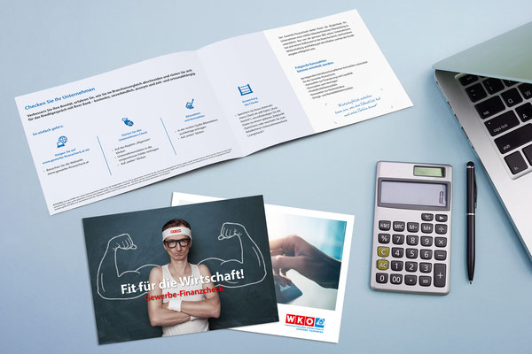 WKO Oberösterreich - Bewerbungs-Folder "Gewerbe-Finanzcheck"