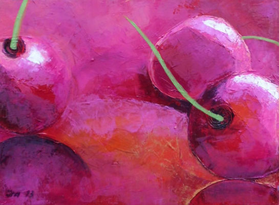 Cherry mood  oil on canvas 30 x 40 cm. Sold 