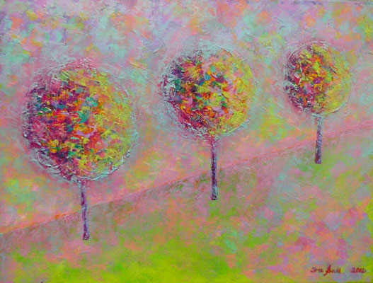 Spring wishes oil on canvas 60 x 80 cm, 700 €