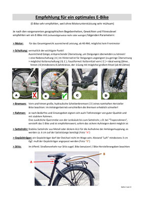 Seite 2 Empfehlung für ein ideales E-Bike
