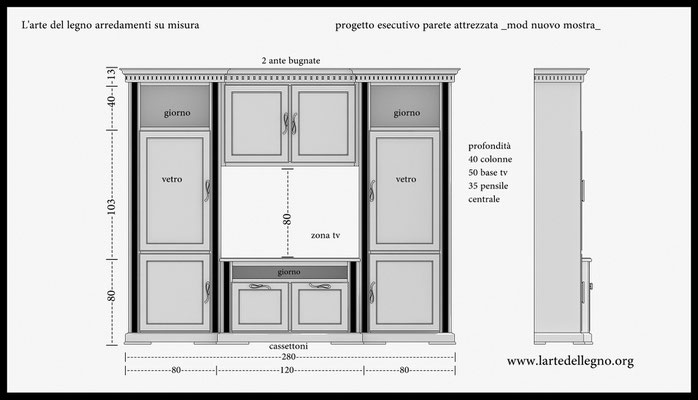 Come nasce il mobile falegnameria larte del legno Progettare parete attrezzata
