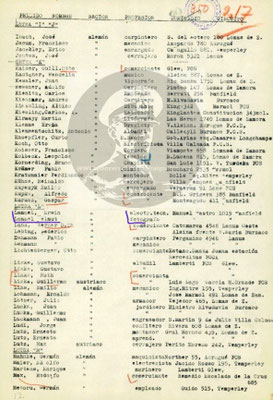 Mitglieder in der NS-Auslandsorganisation - unter L - Erwin Lammel.
