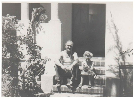 Hans und Tochter Hildegard - 1957.