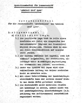 Der Operationsbefehl - nachzulesen auf sieben Seiten.