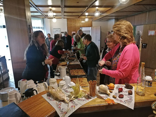 Vorher gabs Kaffee und Kuchen