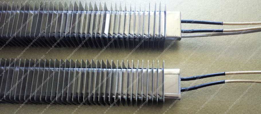 Tira pasta aletada, terminal flexible con termopar tipo J