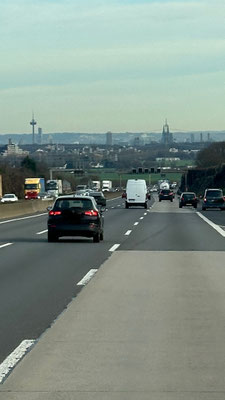 Anfahrt auf Köln