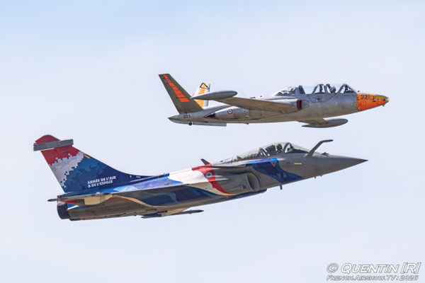 Rafale & Fouga CM-170 Magister Donne-toi des Ailes Aero Club de Franche-Comte Dole 2026