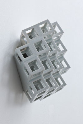 Lattice receptacle‐Monocrystal 1, 2012, Porcelain, h.25×w.25×d.11㎝ 