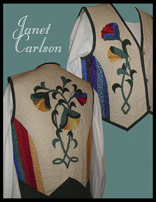 Vest with hand applique