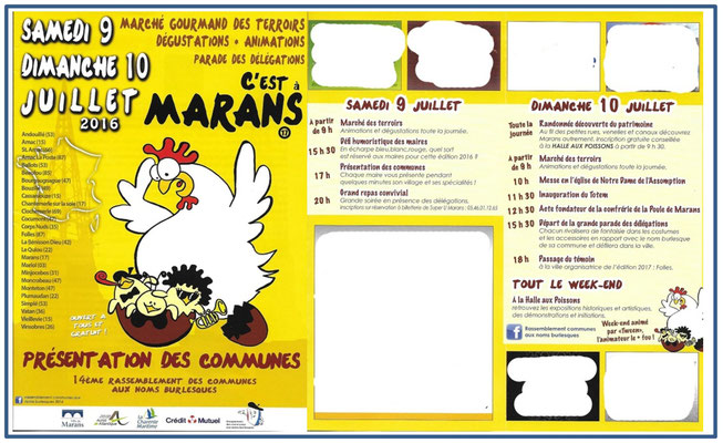 14e rassemblement des communes aux noms burlesques - Samedi 9 et Dimanche 10 juillet 2016