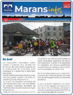 Soyez Marans en fête 2021 - Marans Infos - Octobre 2021