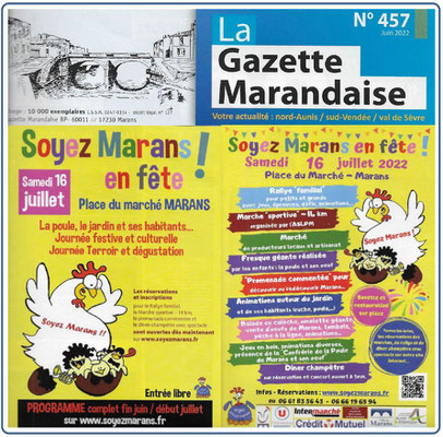 Soyez Marans en fête - La Gazette - Juin 2022