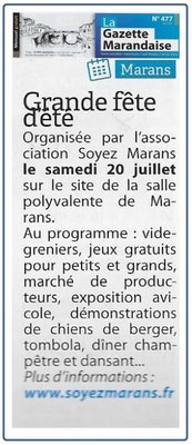 Soyez Marans en fête 2024 - Juin 2024