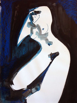 Encre et pastel