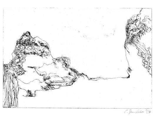 Ohne Titel, 2004, Strichätzung, 10x12