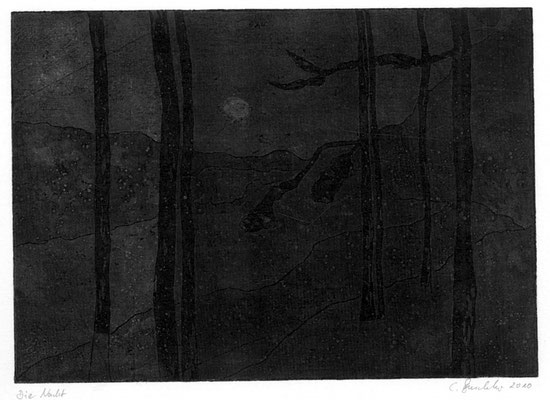 Nacht, 2010, Aquatinta, 12x15
