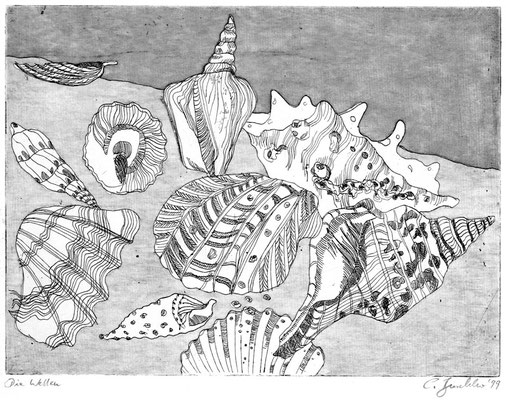 Die Wellen, 1999, Aquatinta, 15x20